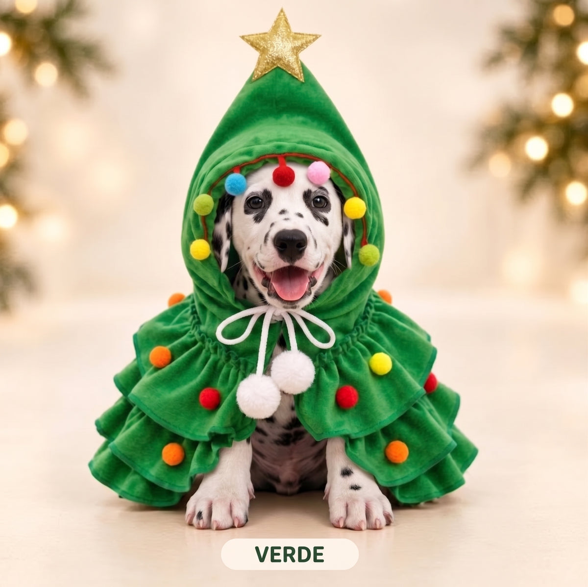 Capa de Árbol de Navidad para Perros y Gatos