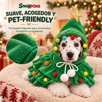 Capa de Árbol de Navidad para Perros y Gatos